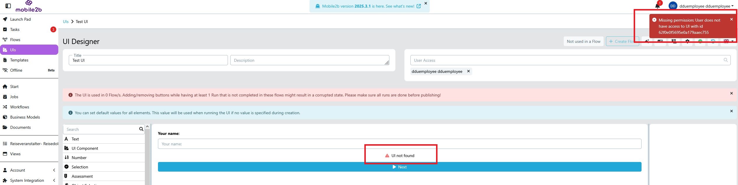 Direct URL Access Error